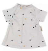Skrållan Skrållan graues Kleid mit Punkten für Puppen von 36 bis 40 cm