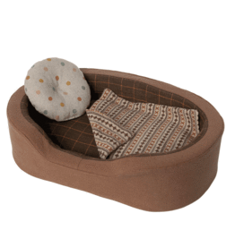 Maileg Maileg Hundebett mit Matratze, Kissen und Decke