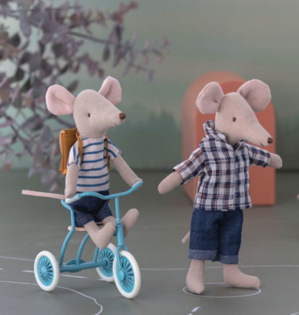 Maileg Maileg Big Sister Dreiradmaus mit roter Tasche