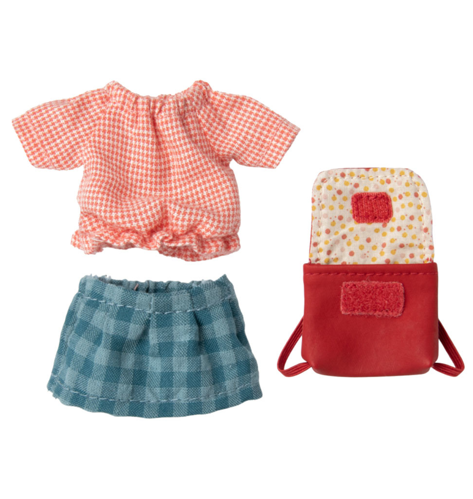 Maileg Maileg Big Sister Dreiradmaus mit roter Tasche