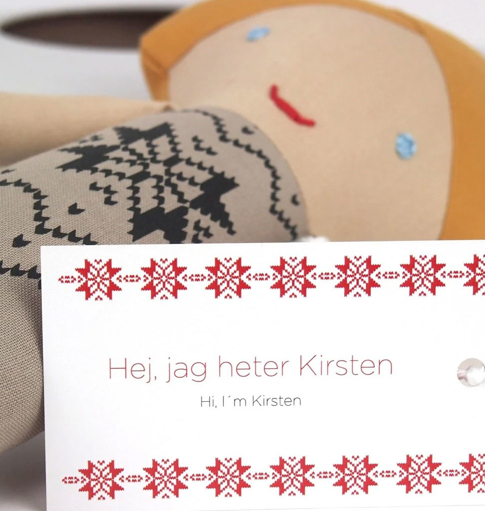 Lollipop poppen Lutscherpuppen Kirsten aus Schweden, 35 cm