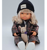 Miniland poppen Miniland-Puppe Europäisches Mädchen mit Down-Syndrom 38 cm