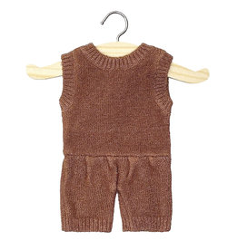 Minikane  Minikane Barboteuse Orlando en tricot caramel chiné voor Gordi poppen