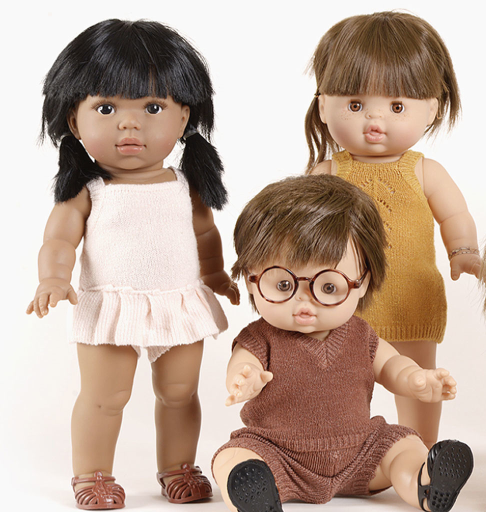 Minikane  Minikane Barboteuse Orlando in grünem Trikot für Gordi Poppen