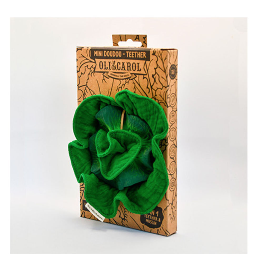 Oli and  Carol Oli & carol Kendall the cabbage, cuddle cloth and teething toy / two in one