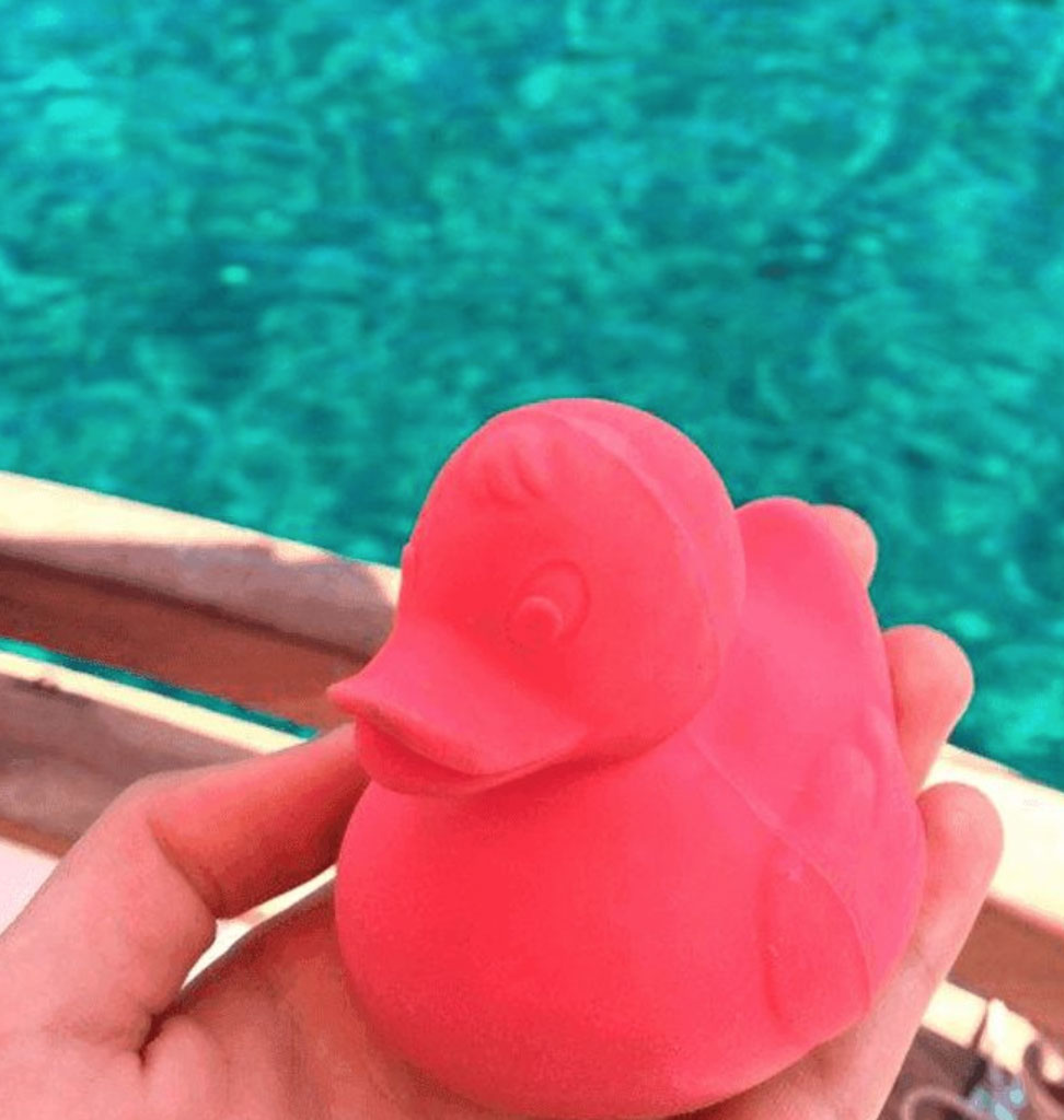 Oli and  Carol Rubber duck Elvis Oli & Carol pink