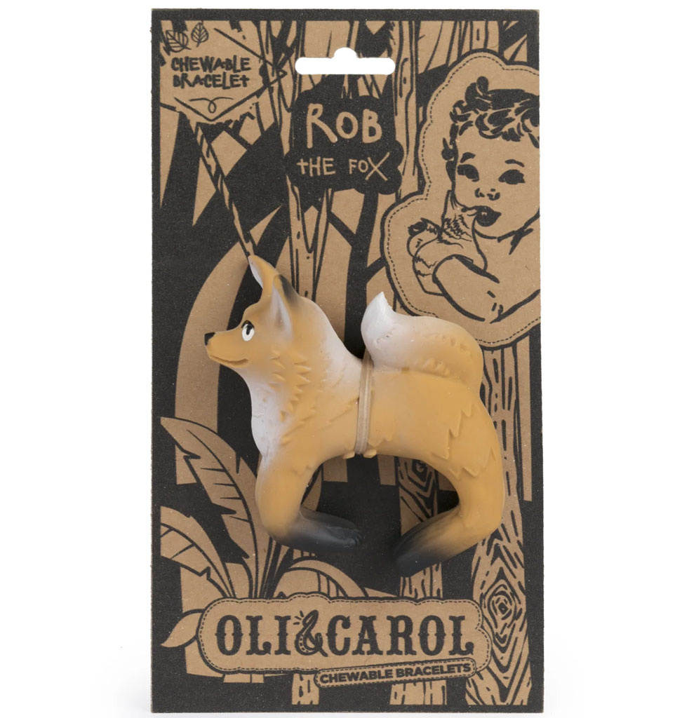 Oli and  Carol Oli & Carol Rob de Fox Beißspielzeug, Badespielzeug und Armband