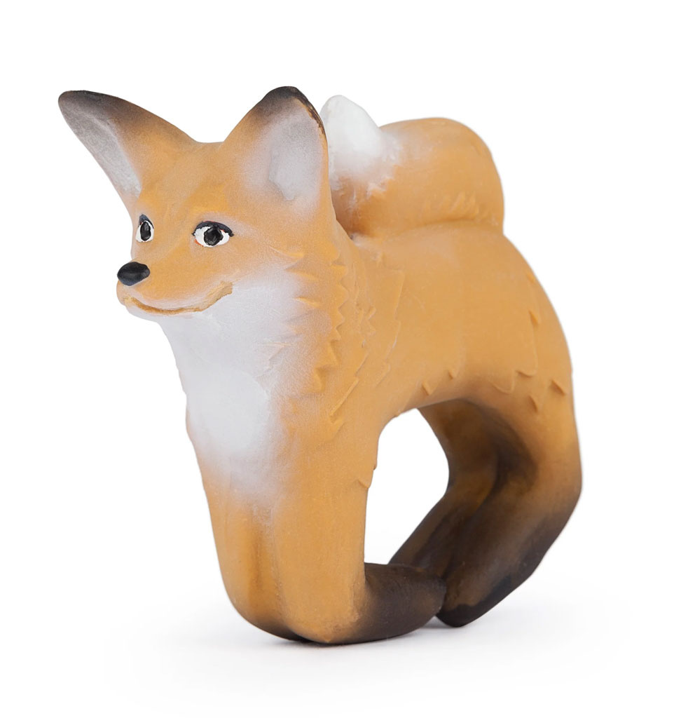Oli and  Carol Oli & Carol Rob de fox teething toy, bath toy and bracelet