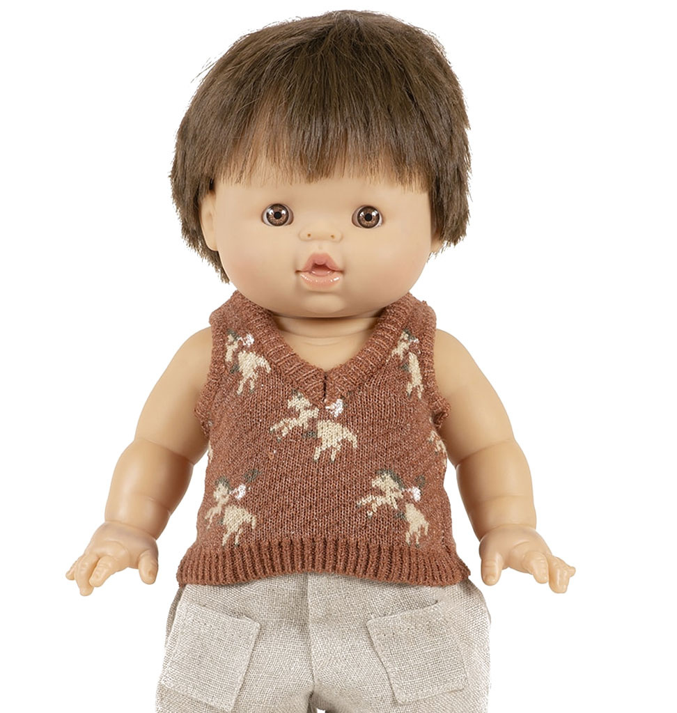 Minikane  Minikane débardeur Léonardo and tricot motif Grands Espaces for Gordi dolls