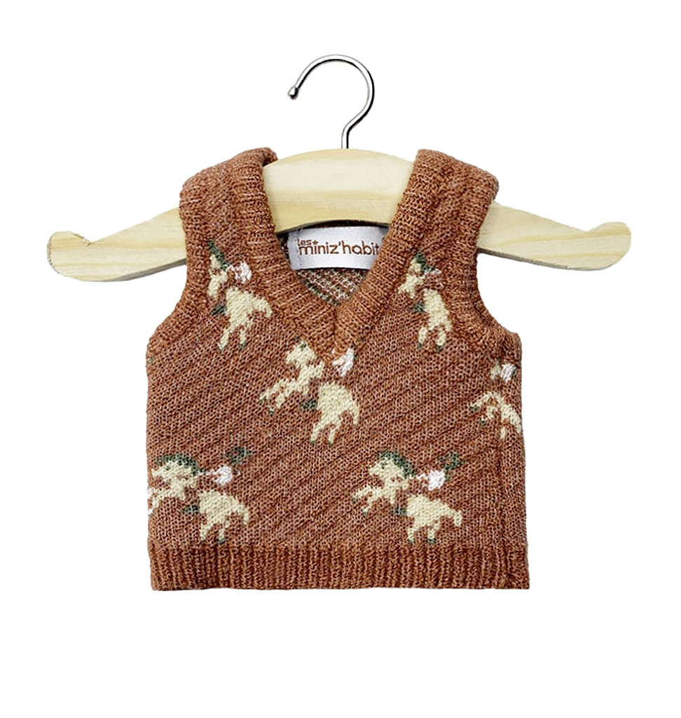 Minikane  Minikane débardeur Léonardo and tricot motif Grands Espaces for Gordi dolls