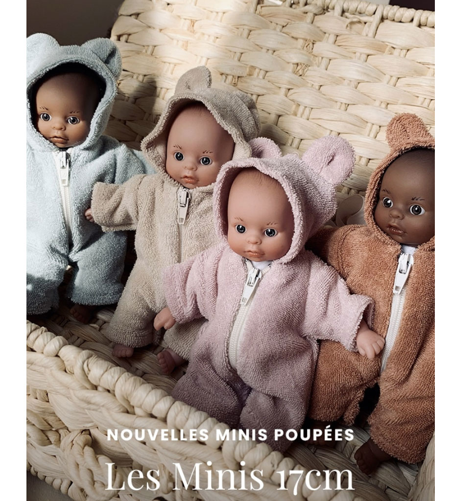 Minikane  Minikane Minis / Combinaison Winnie en éponge cassonade