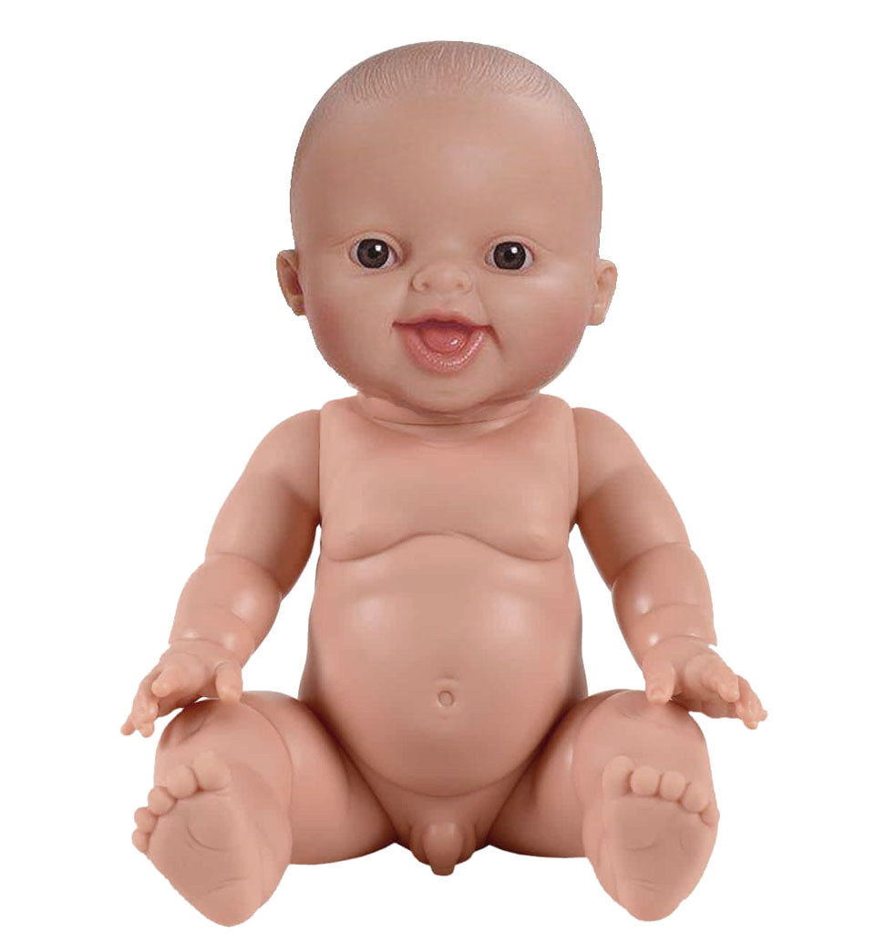 Paola Reina poppen Paola Reina Gordi doll boy laughing brown eyes 34 cm