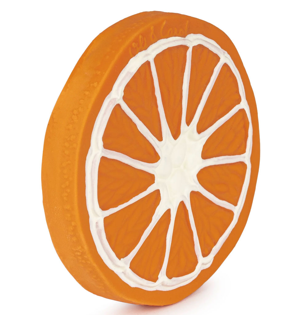 Oli and  Carol Oli & Carol Orange Clementino Baby Bath Toy