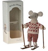 Maileg Maileg Winter mouse with ski set / Moeder muis