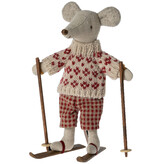 Maileg Maileg Winter mouse with ski set / Moeder muis