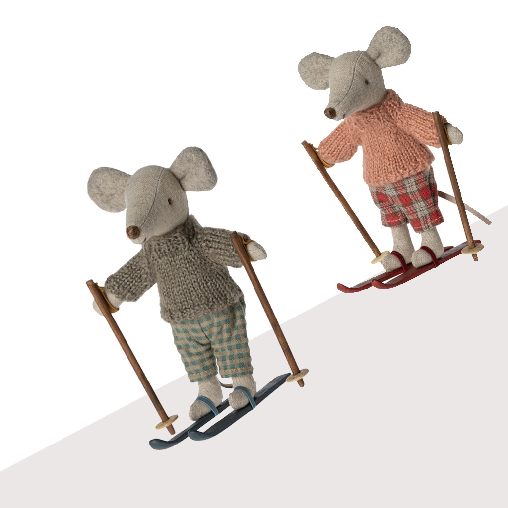 Maileg Maileg Big Sister muis met ski set