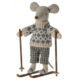 Maileg Maileg father mouse with ski set