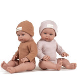 Minikane  Minikane Bambinis /Ensemble body manches longues Andréa et bonnet en nid d’abeille cassonade