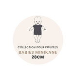 Minikane  Minikane Babies – Kombination aus Félix und Trikot-Karamell-Chiné