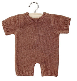 Minikane  Minikane Babies - combinaison Félix en tricot caramel chiné