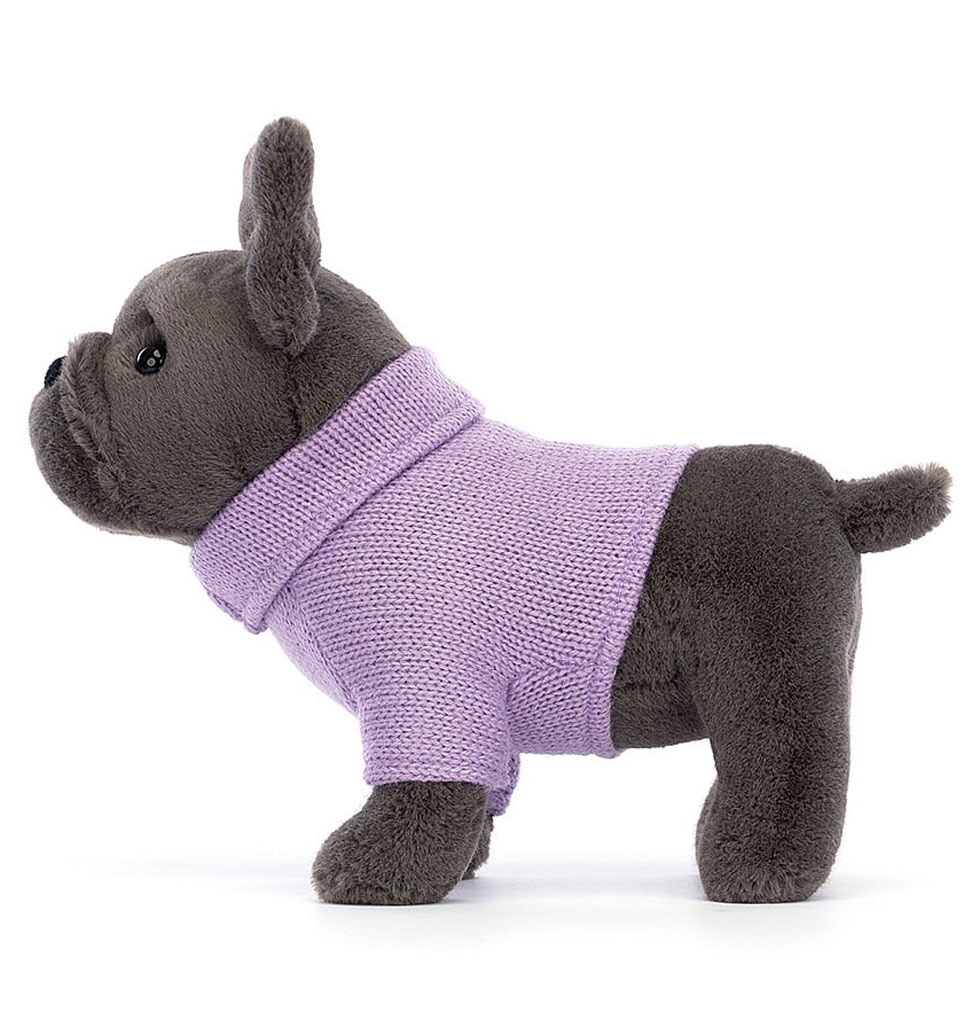 Jellycat knuffels Jellycat Pullover Französische Bulldogge Lila