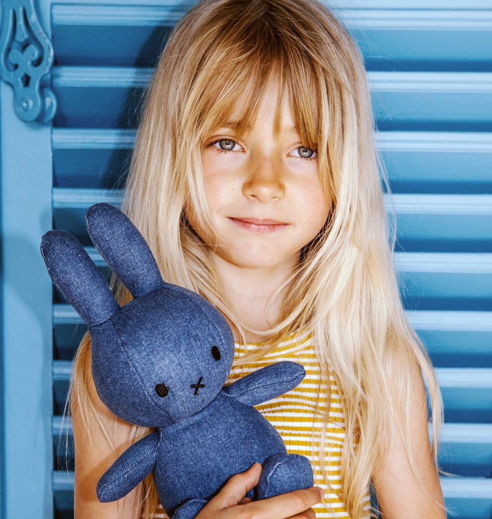 Miffy / Nijntje by BonTon Toys Miffy /  Denim mittlere Waschung / 33 cm