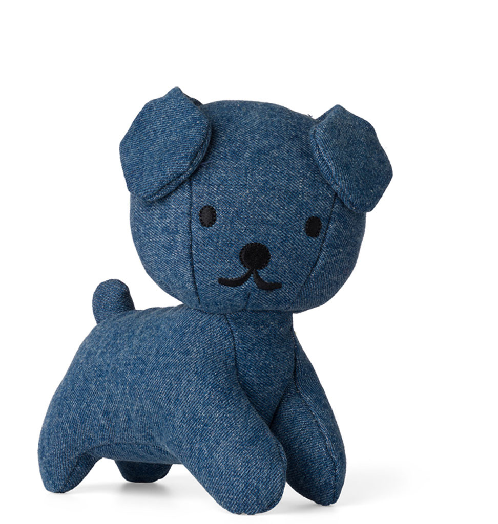 Miffy / Nijntje by BonTon Toys Hondje Snuffy (van Nijntje) in stoere denim stof