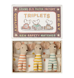 Maileg Maileg triplet baby mice in a matchbox