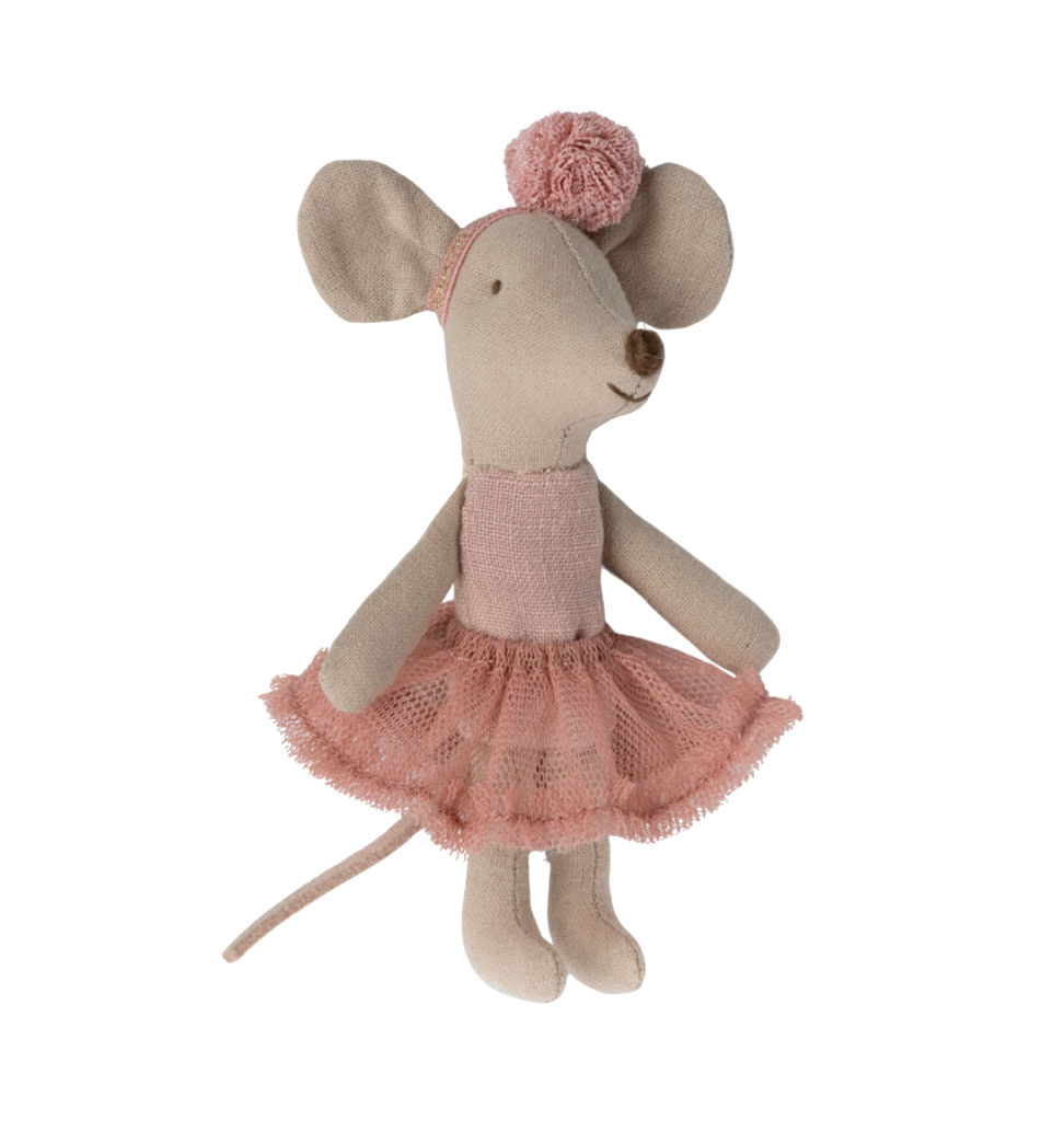 Maileg Maileg ballerina mouse little sister / pink