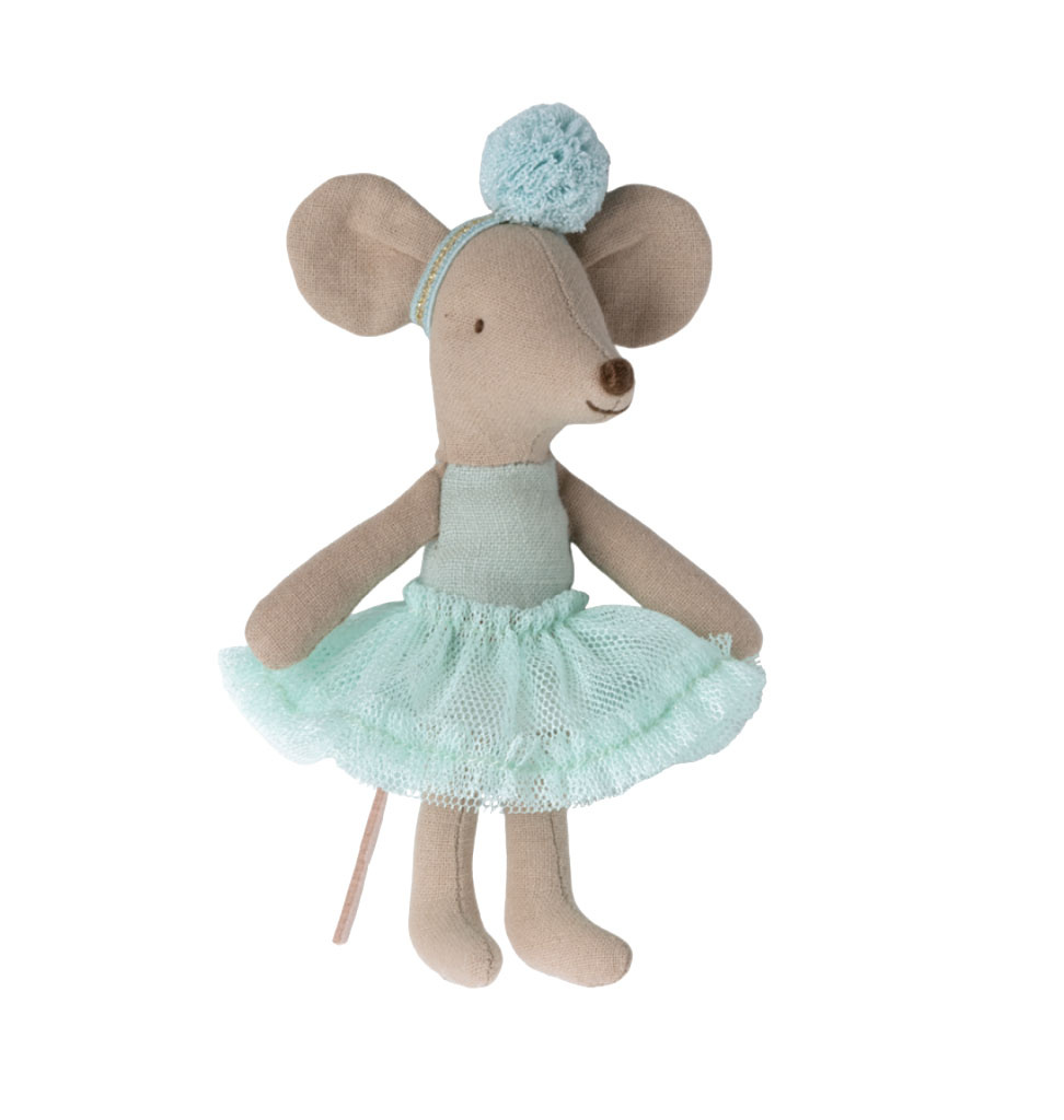 Maileg Maileg ballerina muis little sister / light mint