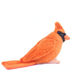 Hansa knuffels Hansa Creations oranjerode kardinaal vogel