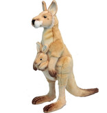 Hansa knuffels Hansa Creation giant kangaroo with cub