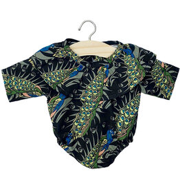 Minikane  Minikane body Colombine en coton paons / peacock print for Gordis