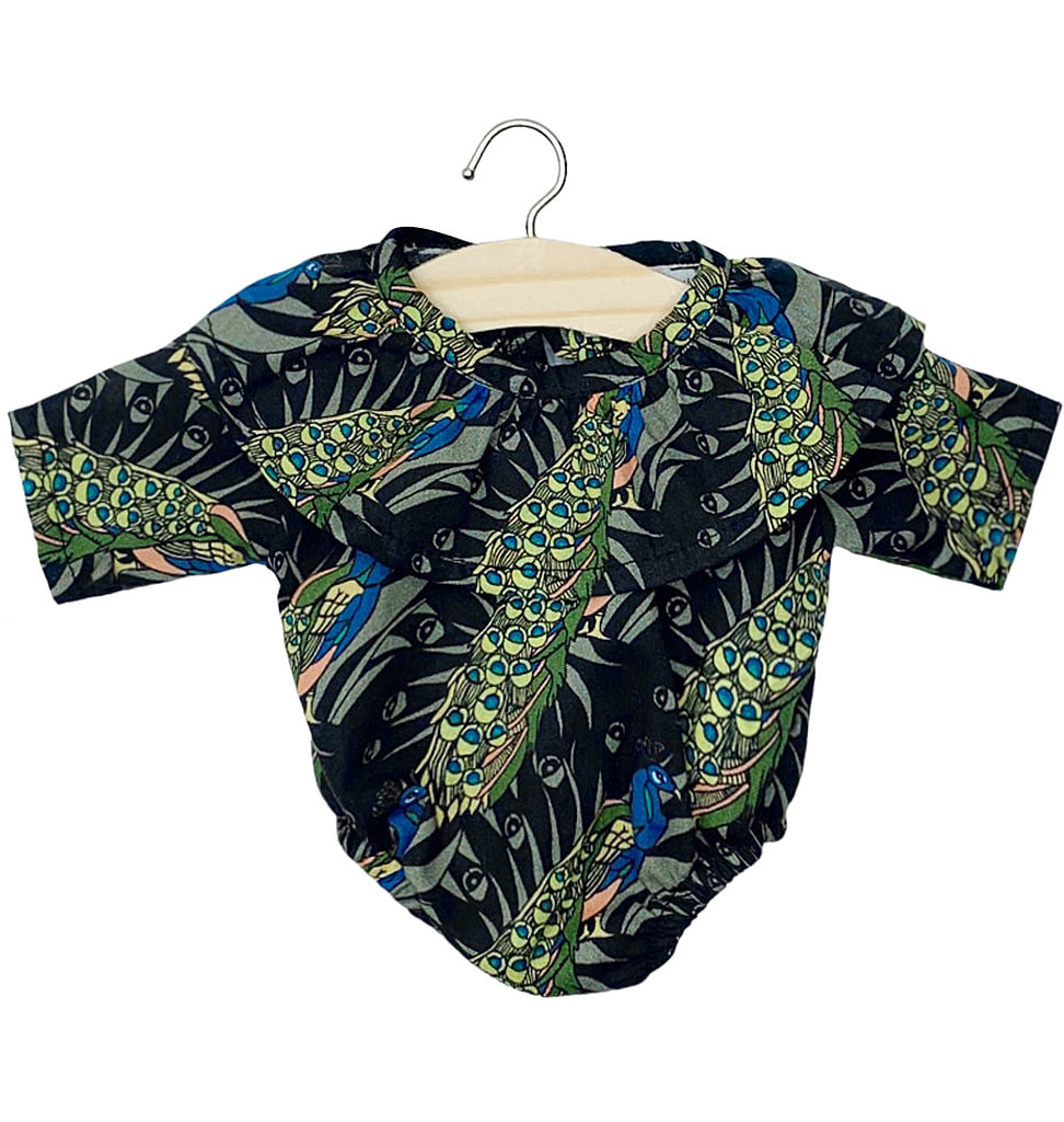 Minikane  Minikane body Colombine en coton paons / peacock print for Gordis