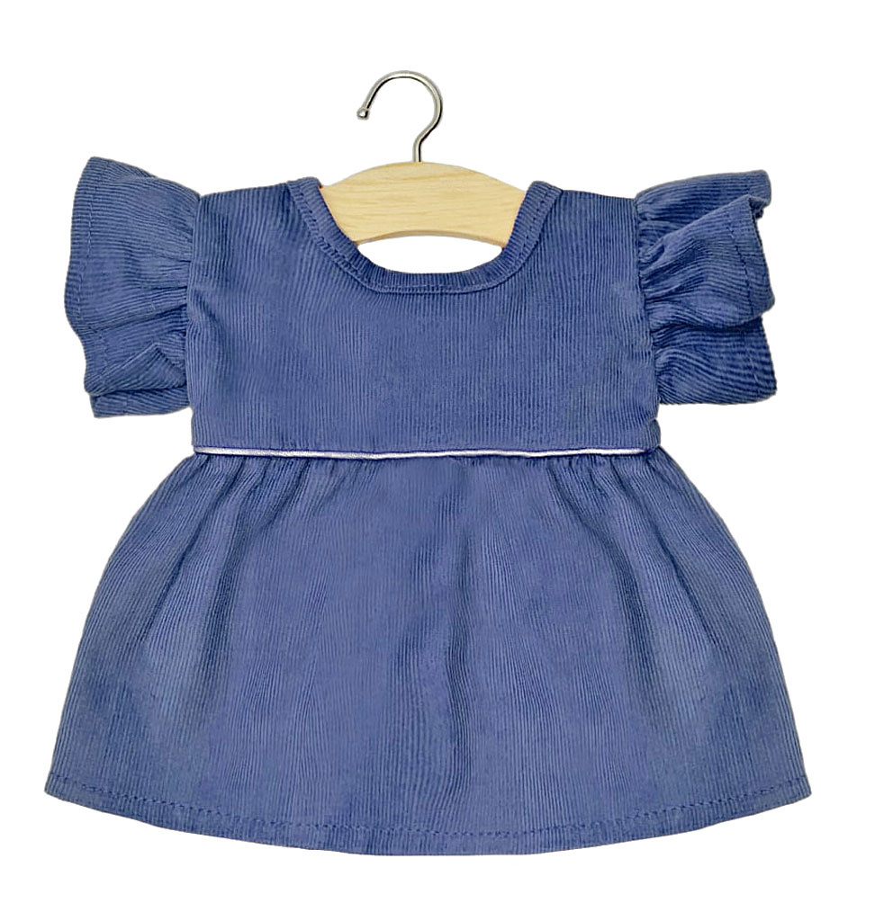 Minikane  Minikane robe daisy with headband / blue corduroy for Gordis