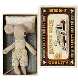 Maileg Maileg Little Brother mouse in matchbox with bedding