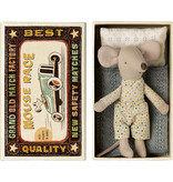 Maileg Maileg Little Brother mouse in matchbox with bedding