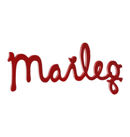 Maileg Maileg logo van hout / rood