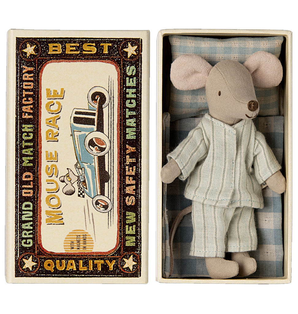 Maileg Maileg Big brother mouse with pajamas in matchbox / collection 2024