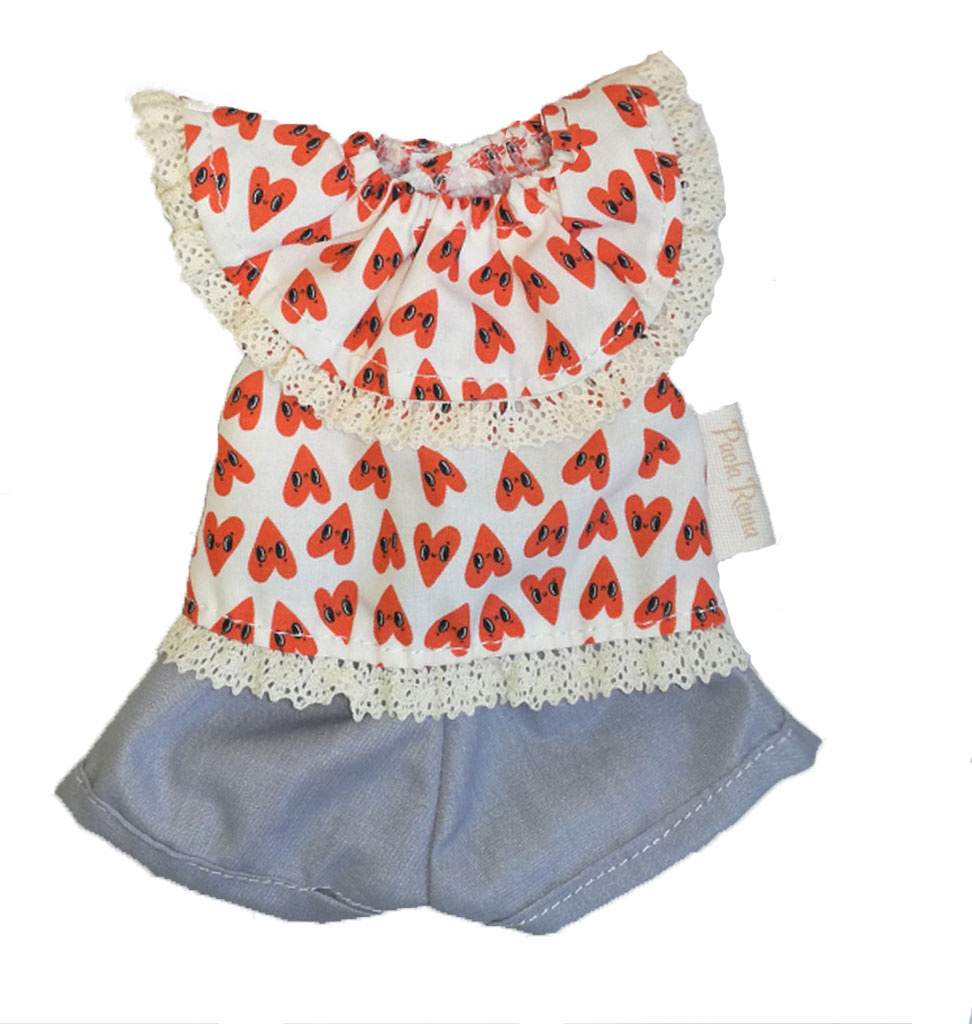 Paola Reina poppen Paola Reina Amigas doll clothing set shorts and top