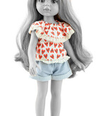 Paola Reina poppen Paola Reina Amigas doll clothing set shorts and top