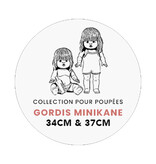 Minikane  Minikane-Unterhose für die Gordi-Puppen von 34 und 37 cm / Leinenfarbe