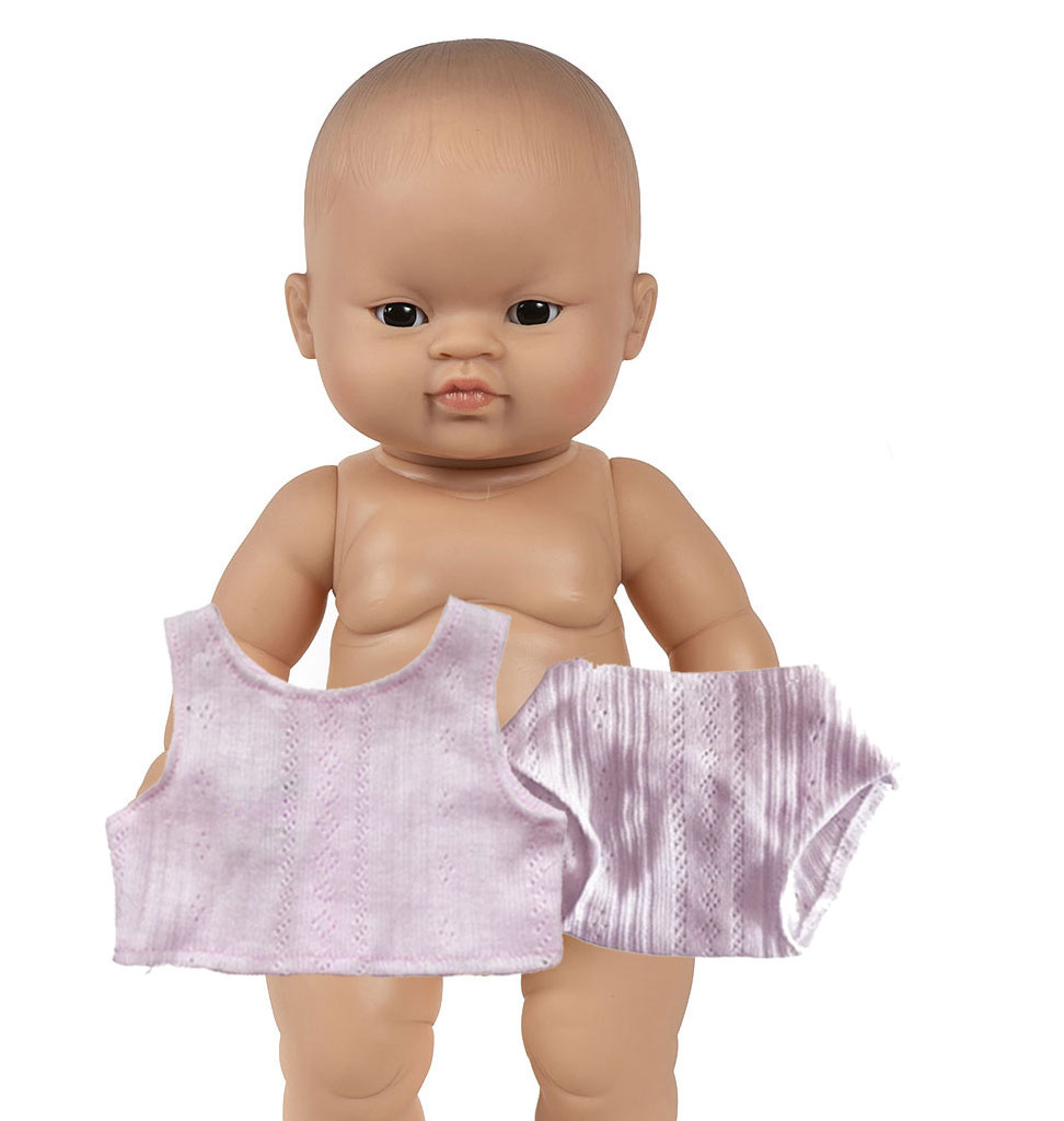 Paola Reina poppen Paola Reina Babypuppe Asiatisches Mädchen mit Unterwäsche