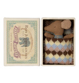 Maileg Maileg Sleepy Wakey Baby Maus Junge in Streichholzschachtel