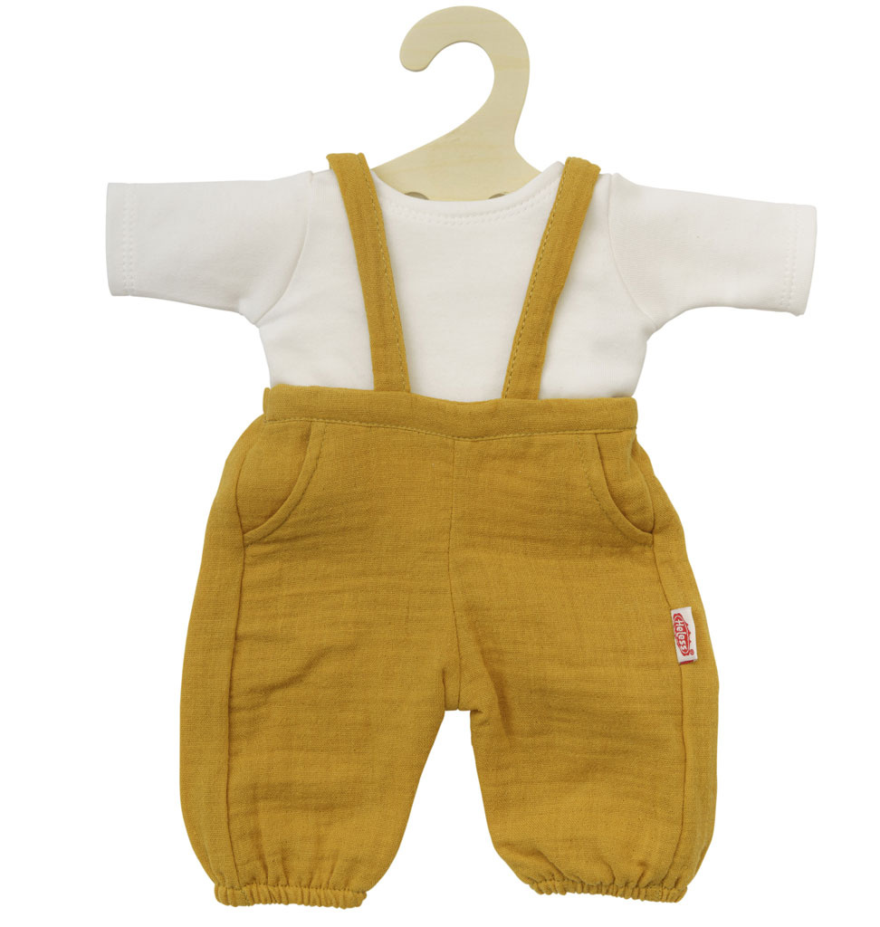Heless Heless overalls with t-shirt for Gordi dolls / ocher yellow