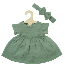 Heless Heless dress with headband for Gordi dolls / sage green
