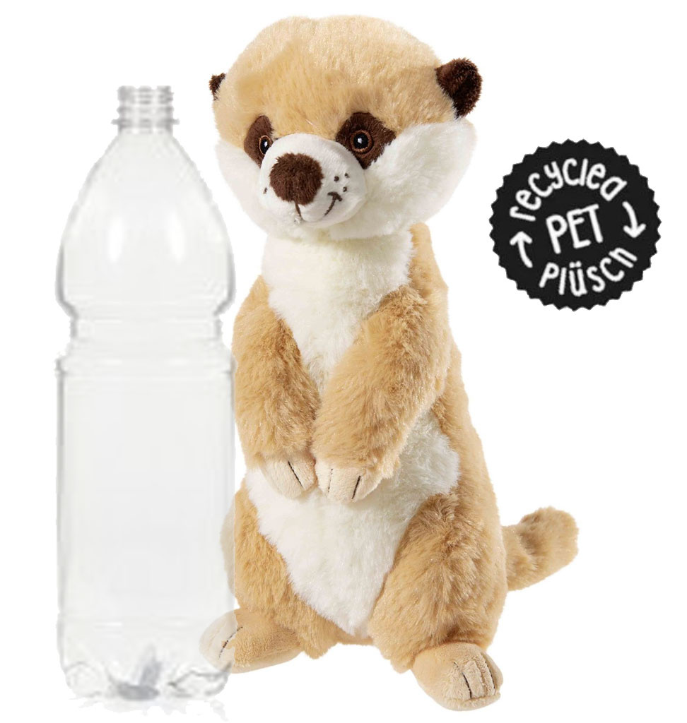 Heunec / recycled pet plush Meerkat made from recycled PET bottles