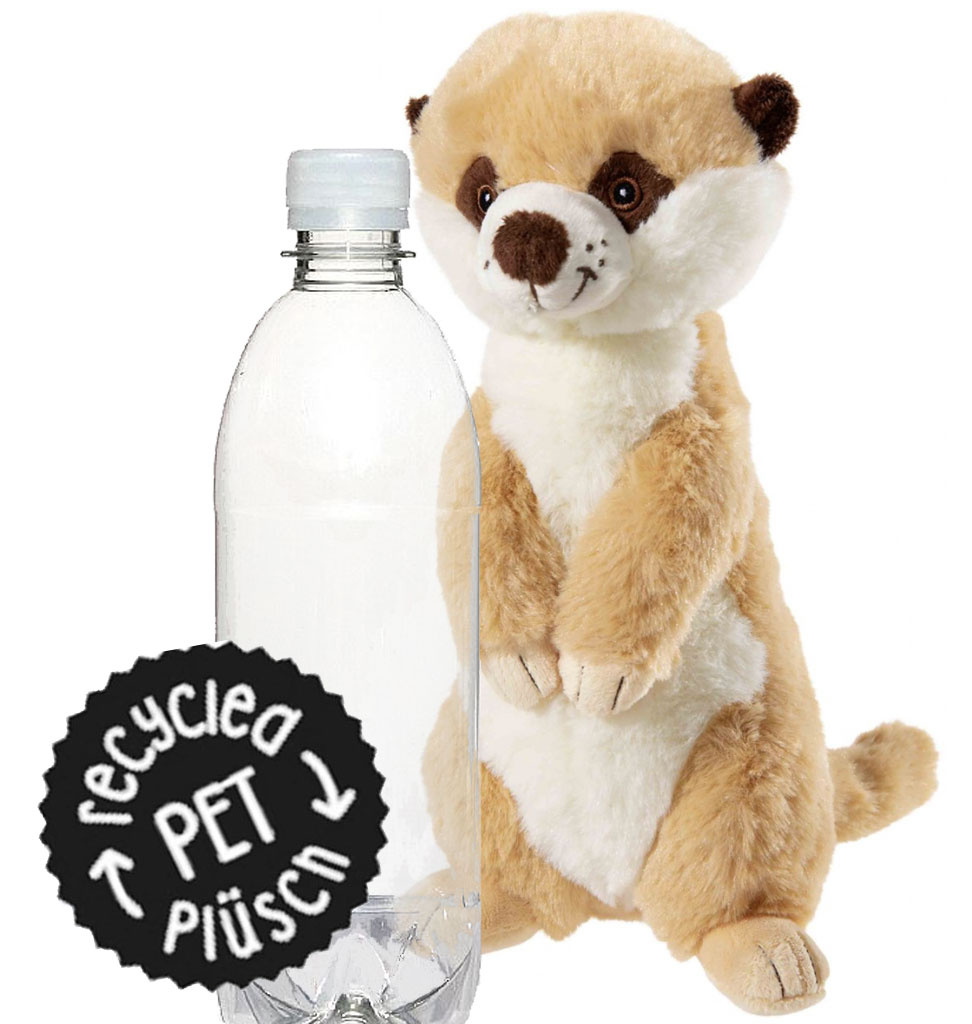 Heunec / recycled pet plush Meerkat made from recycled PET bottles