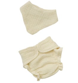Heless Heless diaper and bib for Gordi dolls / eco cotton