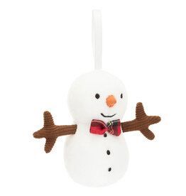 Jellycat knuffels Jellycat festive folly sneeuwman